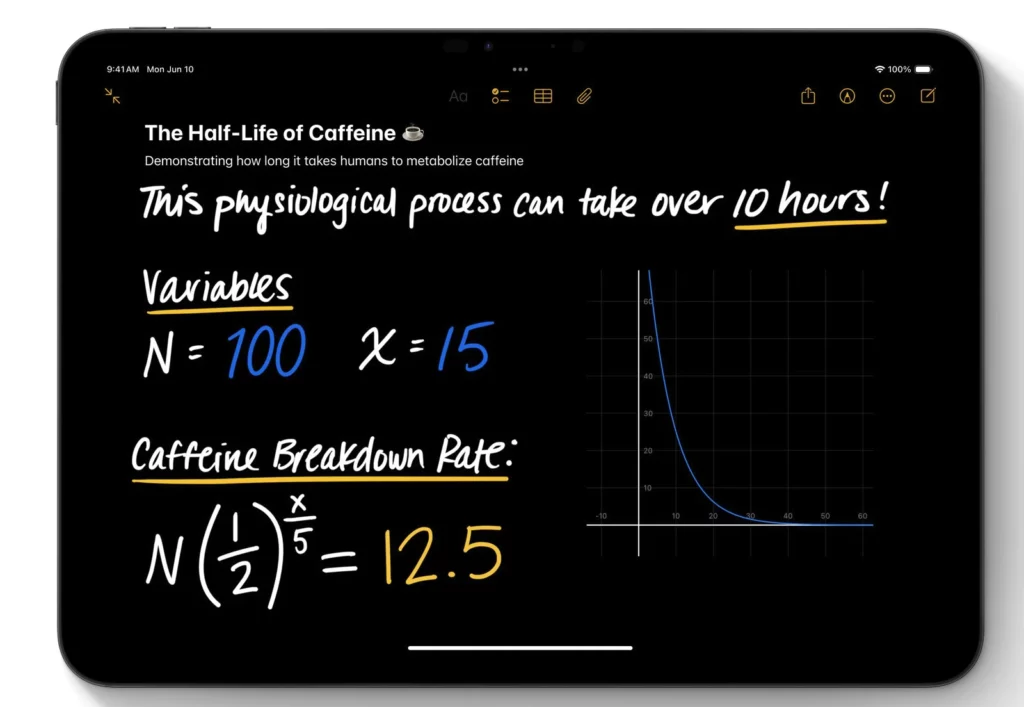 ipados math notes