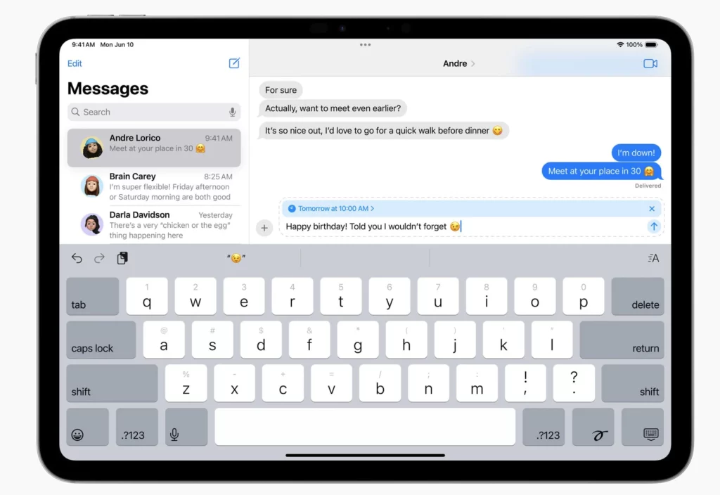 ipados18 message