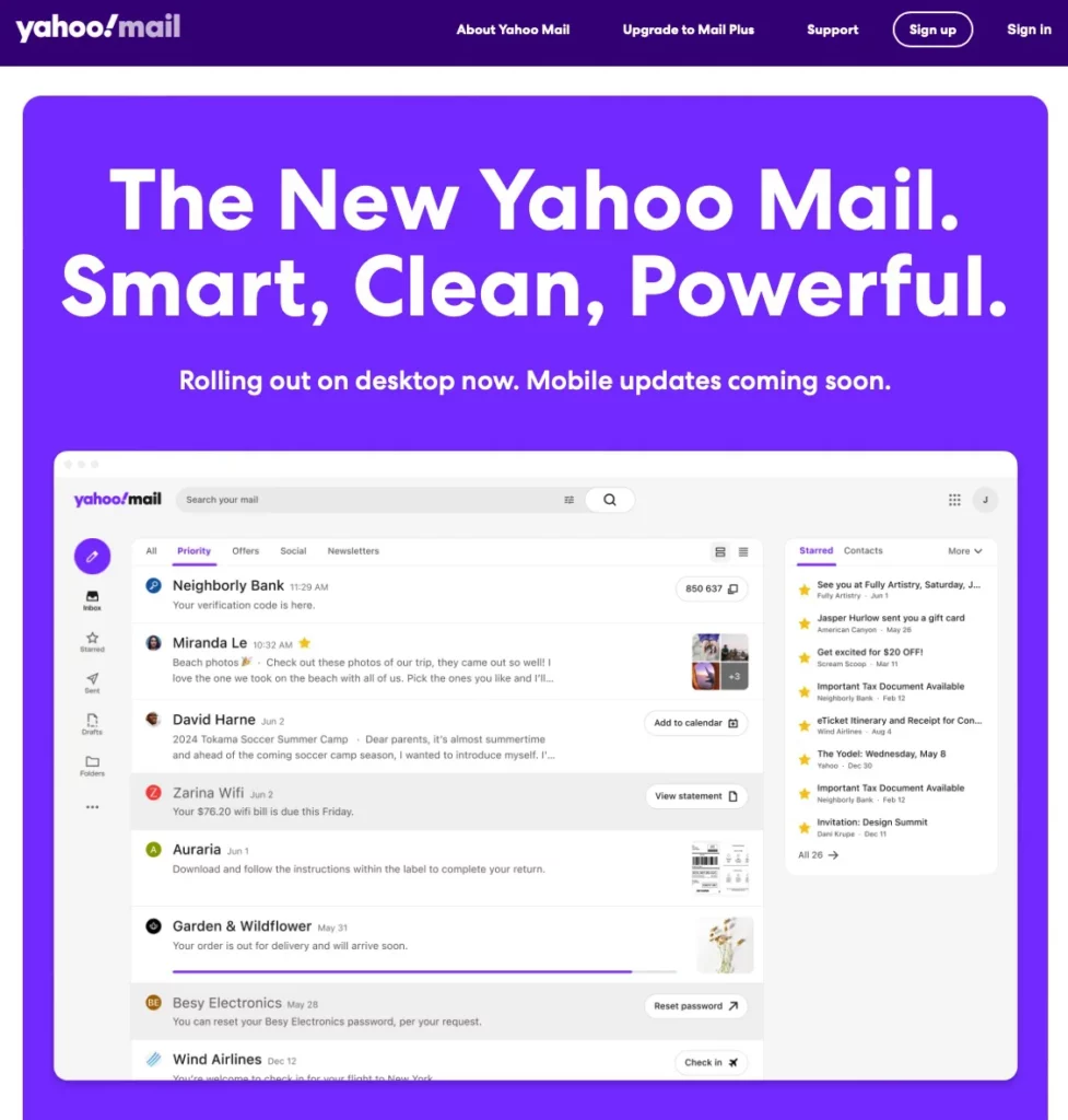 new yahoomail