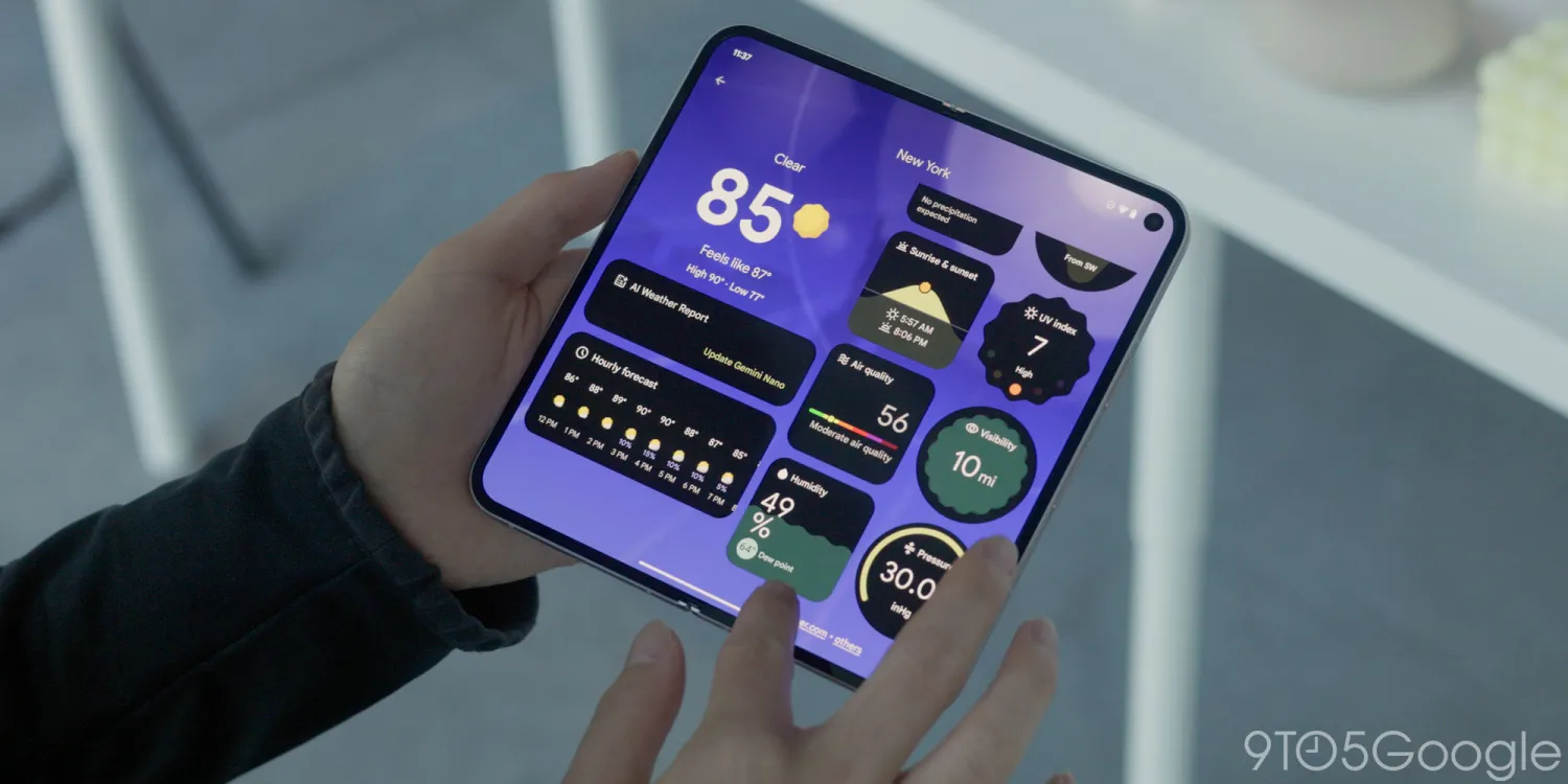 Google Pixel 9 新天氣 App 引進 AI 技術