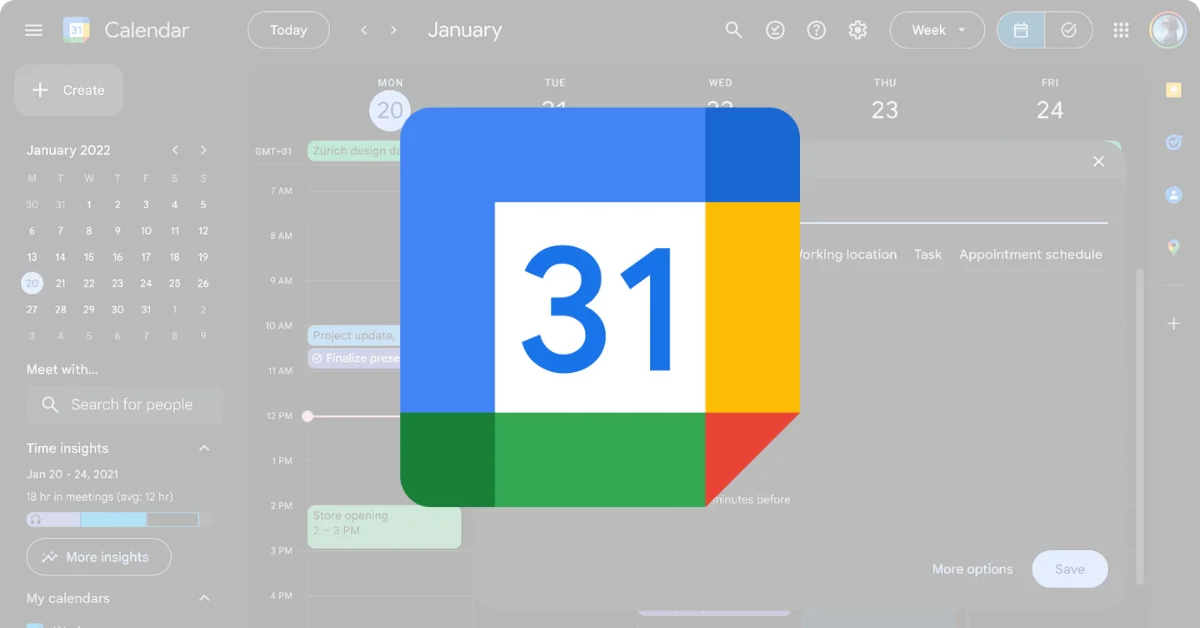 Google Calendar 介面大革新　加入 Dark Mode