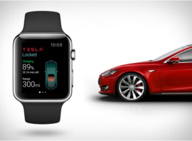 grande tesla apple watch app