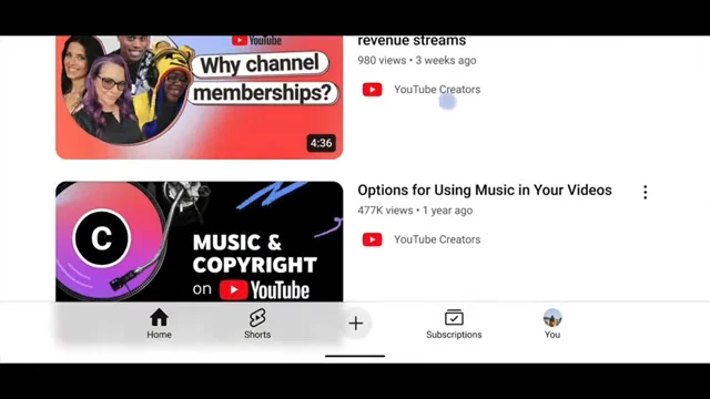 youtube app hort