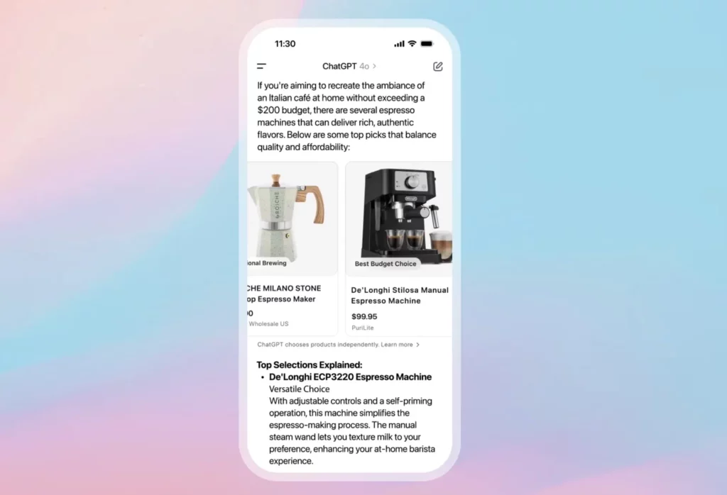chatgpt search product