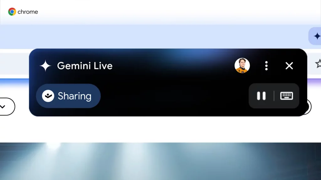 gemini live chrome