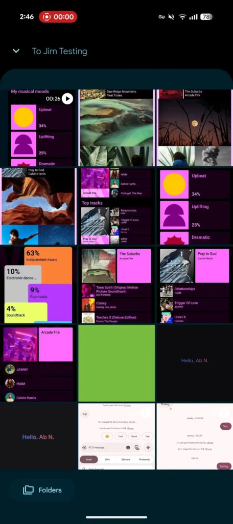 Google Messages gallery camera redesign 2a