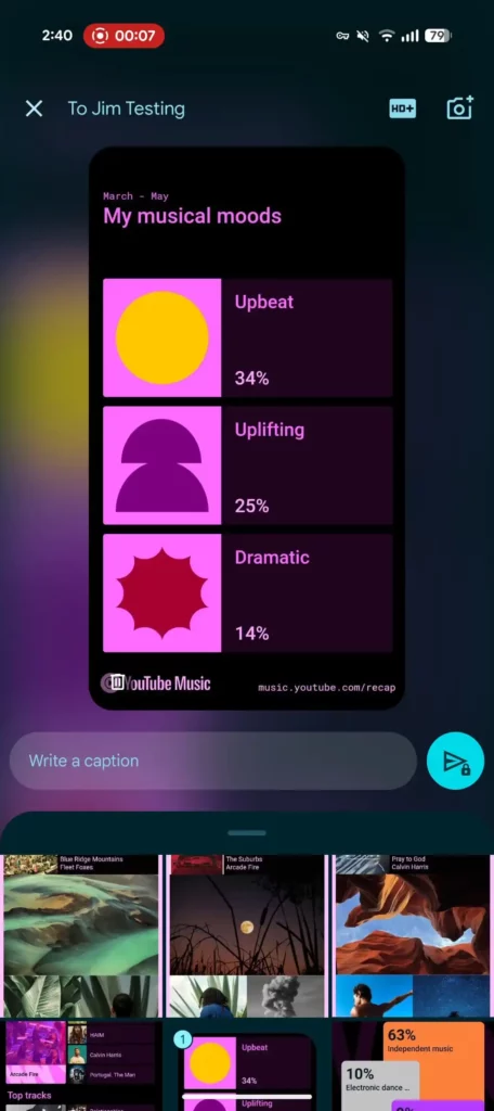 Google Messages gallery camera redesign 3