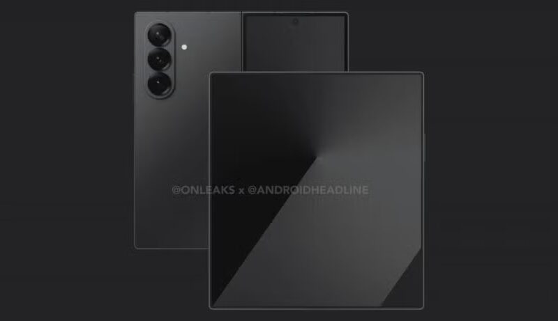 galaxy Z Fold 7 render