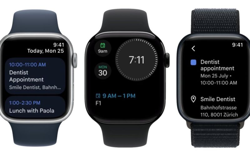 Google Calendar Apple Watch app