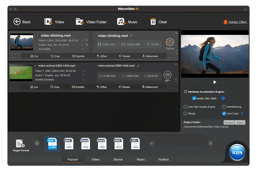 snapshot video process