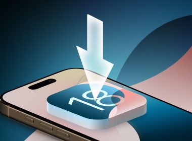 iOS 18 on iPhone Arrow Down