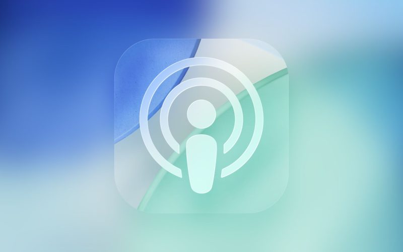 iOS 26 Podcasts Glass Feature