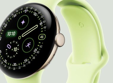 pixel 4 watch google side view