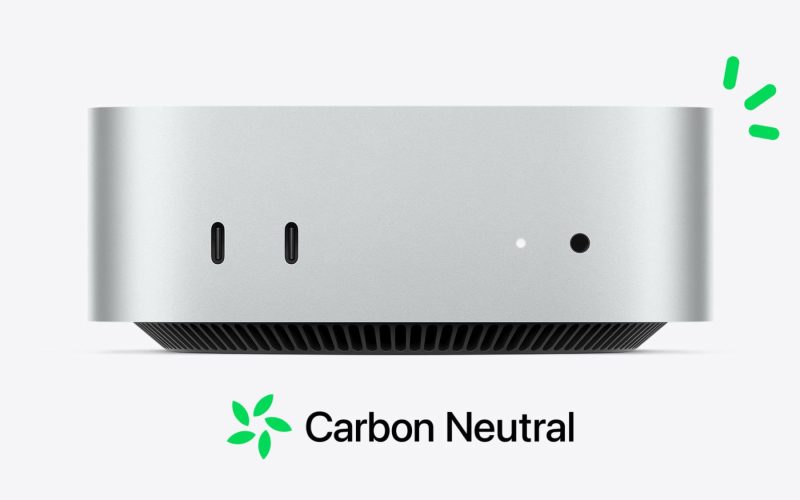 m4 mac mini carbon neutral