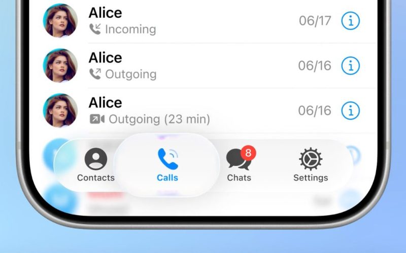 telegram liquid glass