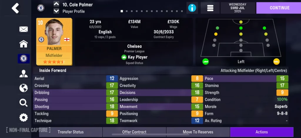 CHE PALMER PROFILE 16PRO ENG