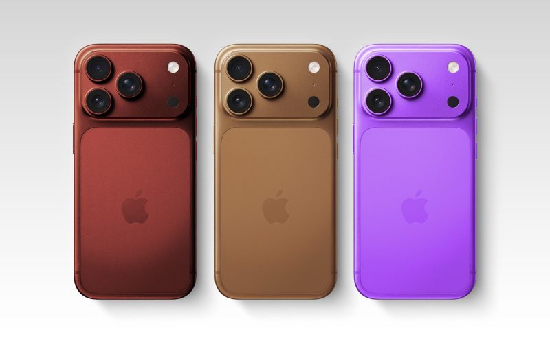 Coffee Burgundy and Purple iPhone 18 Pro Mock 1