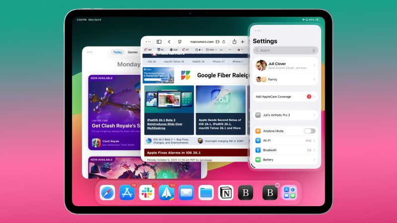 ipados 26 1 slide over