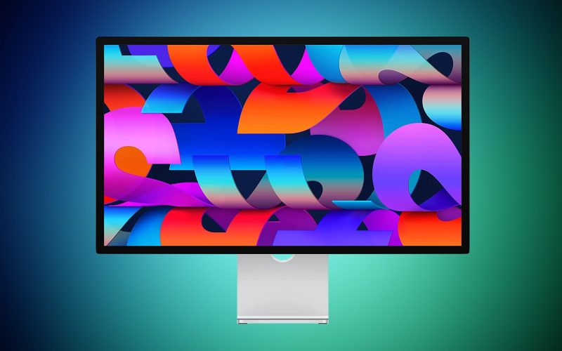 studio display blue green