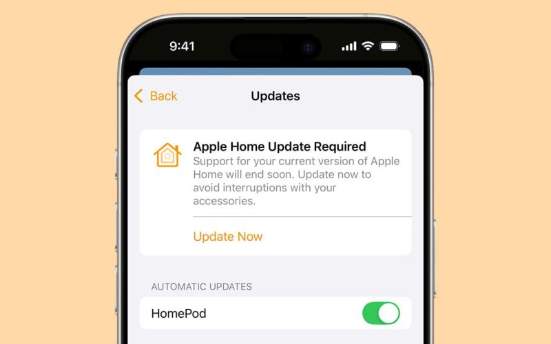 Apple提醒用戶盡速完成Home應用程式架構更新以避免無法存取家庭系統