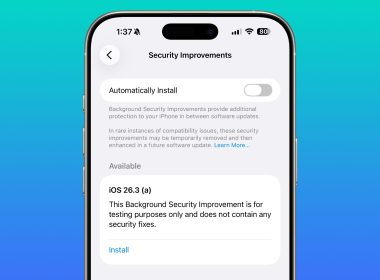 background security improvements