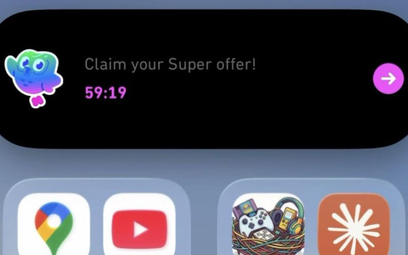 Duolingo 在動態島顯示廣告惹訟 violating Apple設計準則