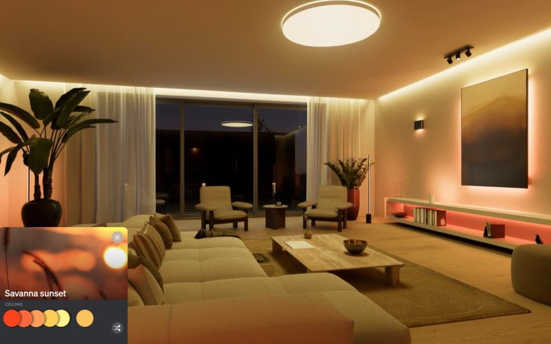 hue spatialaware savannah sunset