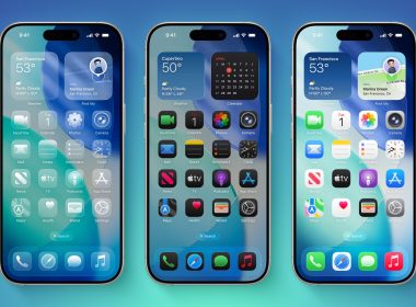 iOS 26 on Three iPhones