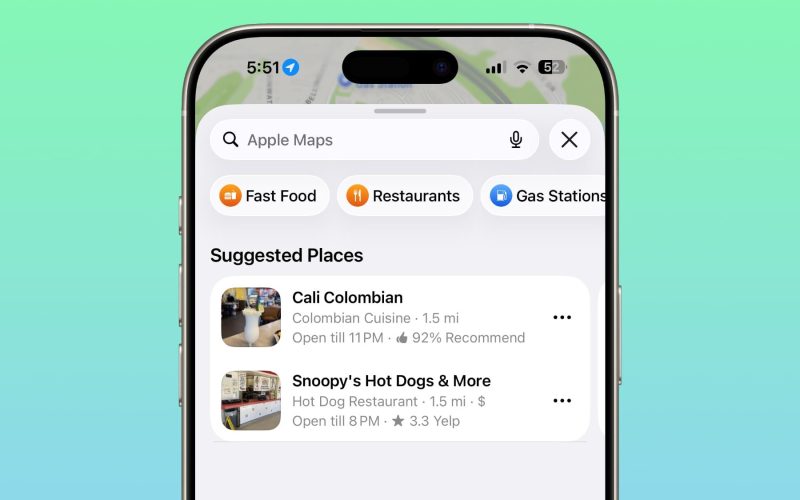 ios 26 5 maps suggested places 1