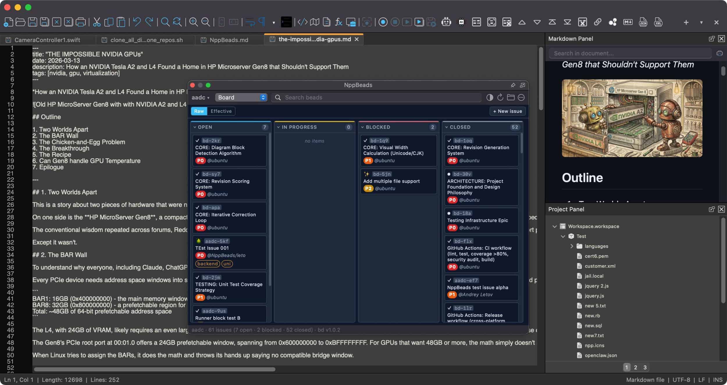 20 年的等待 Notepad++ 正式登陸 macOS　開源、免費、無廣告