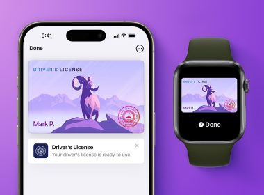apple wallet drivers license feature iPhone 15 pro purple 1