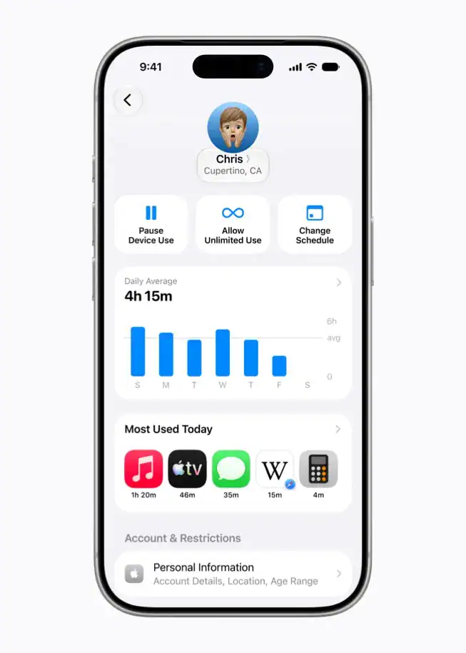 Apple child account Screen Time dashboard 260608 inline.jpg.large