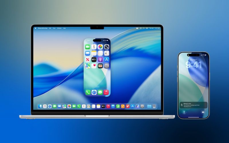 iphone mirroring blue