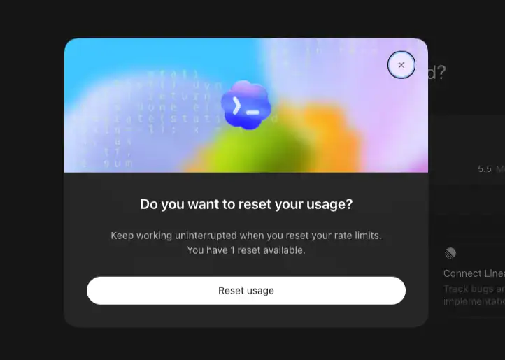 rate limit reset